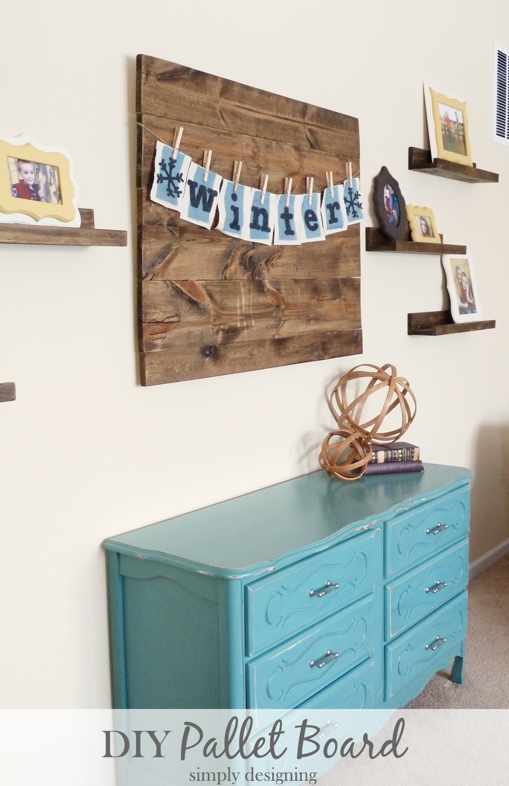 Simply Designing with Ashley: DIY Distressed Pallet Board