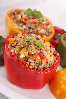 Stuffed Bell Pepper Recipe | Baked Bell Pepper Recipe