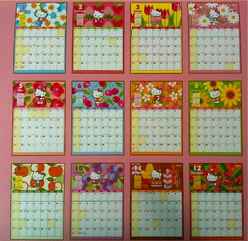 Hello Kitty 2011 Calendar