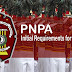 Qualifications / Initial Requirements for PNPA Admission