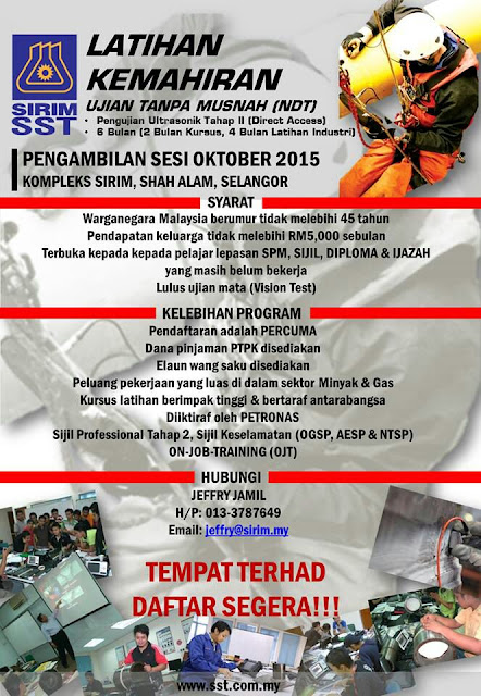 PENGAMBILAN LATIHAN KEMAHIRAN SESI OKTOBER 2015