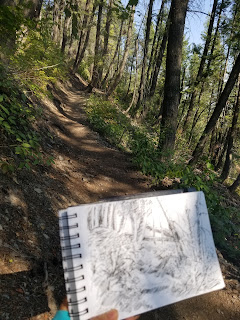 sketch @ bald mountain trail, idaho