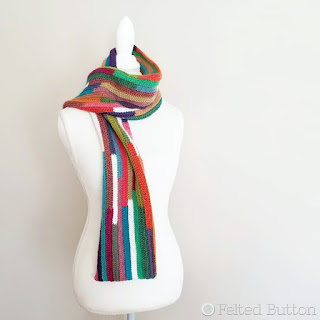 5th Dimension Scarf--free crochet pattern from Felted Button