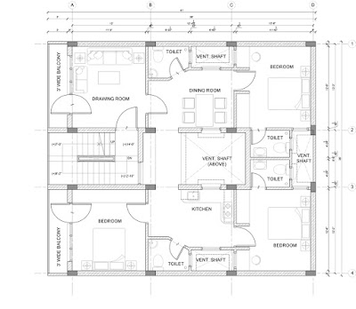 First Floor Plan, Begusarai Residence First Floor Plan, Begusarai Residence