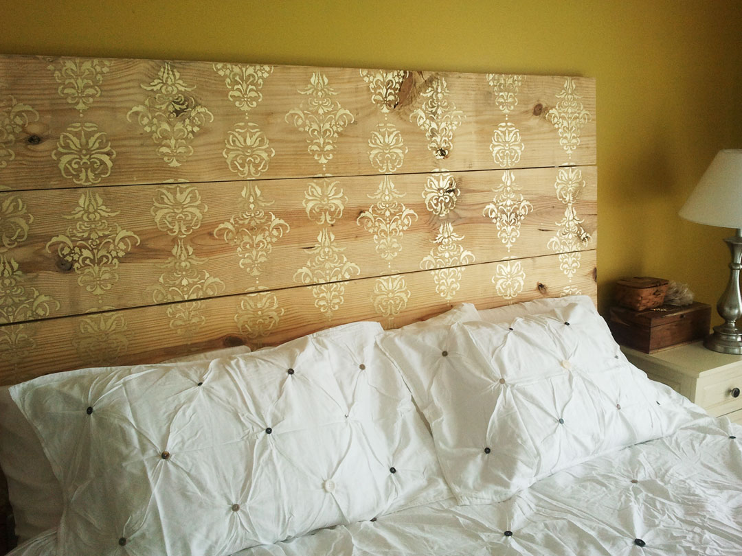 Wood Plank Headboard DIY