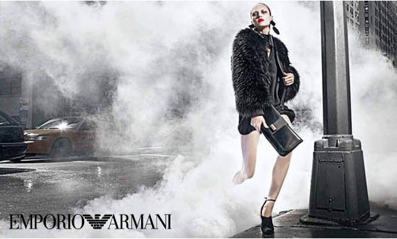 Marlon Teixeira and Karmen Pedaru for Emporio Armani