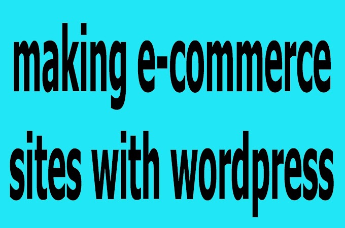 making e-commerce sites with wordpress
