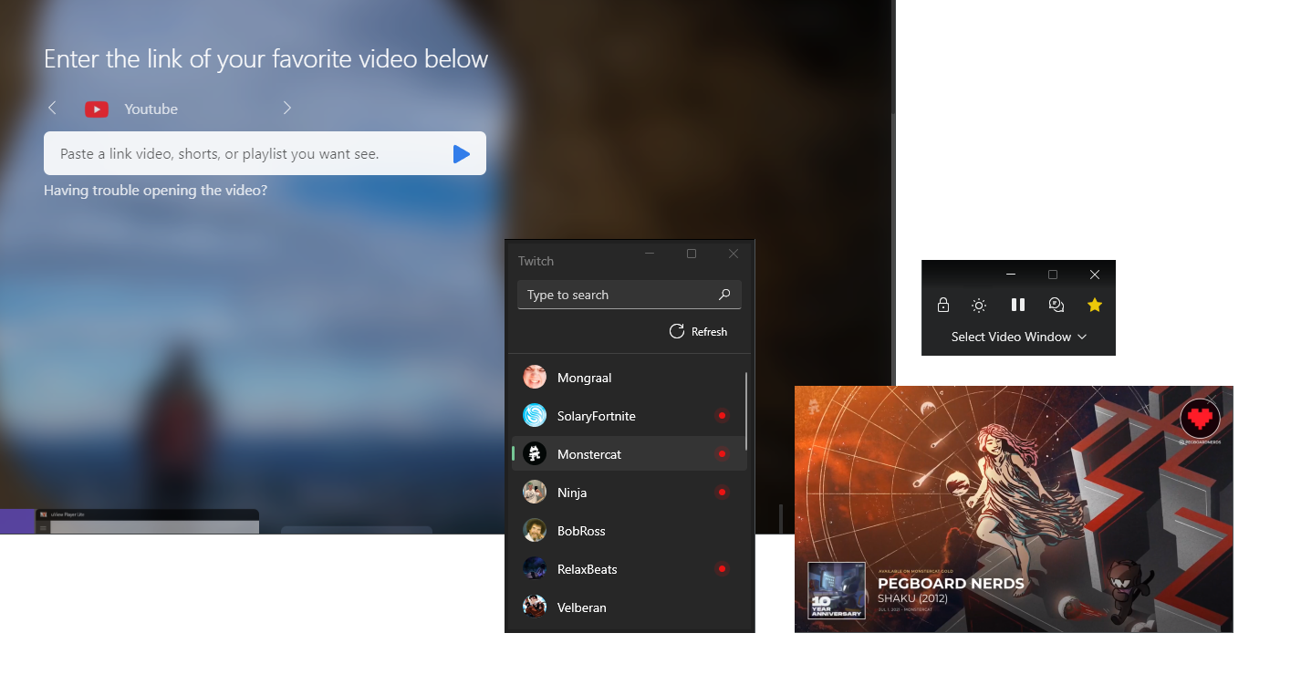 uView Player Update 8.1.2.3: Watching videos in a separate pinnable floating window while playing games on PC
