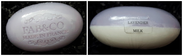Fab & Co 2 perfume soap in lavender/milk