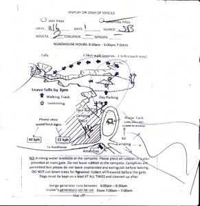 Manning Gorge Map