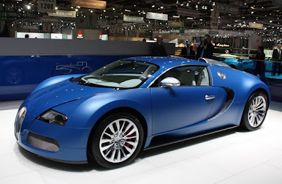 blue bugatti veyron