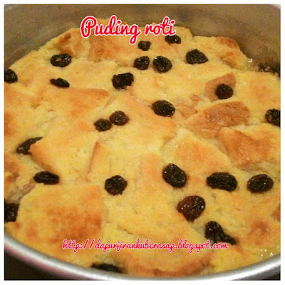 Sweet red cherry: RESEPI PUDING ROTI TANPA TELUR MUDAH