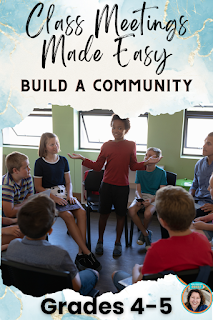 A class having a morning meeting in a circle