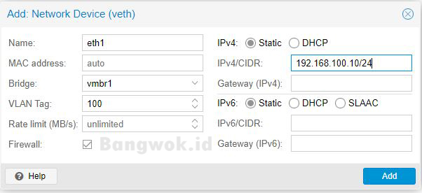 Contoh Penggunaan Vlan Pada Proxmox Gambar 1