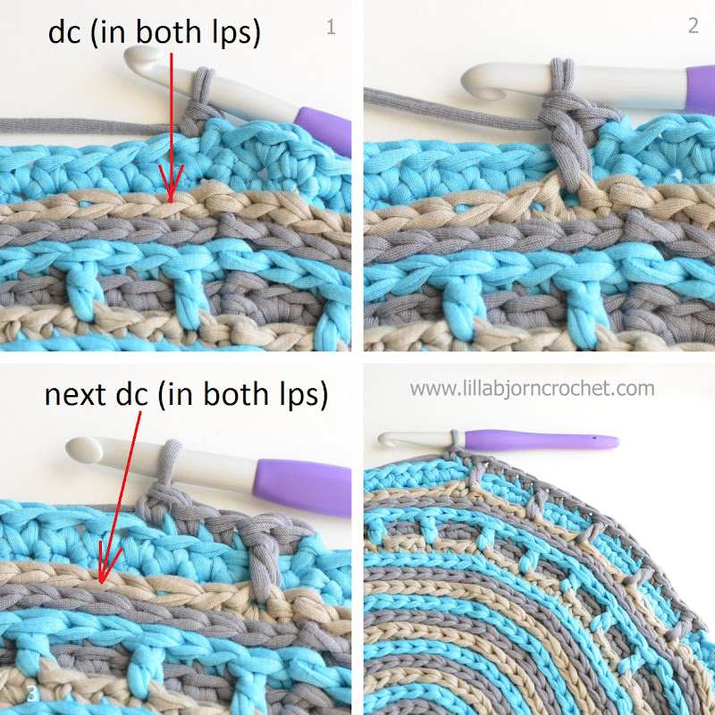 UFO pillow - free crochet pattern by Lilla Björn. With this easy to follow pattern you will get acquainted with basics of overlay crochet and will learn how to make Camel stitch