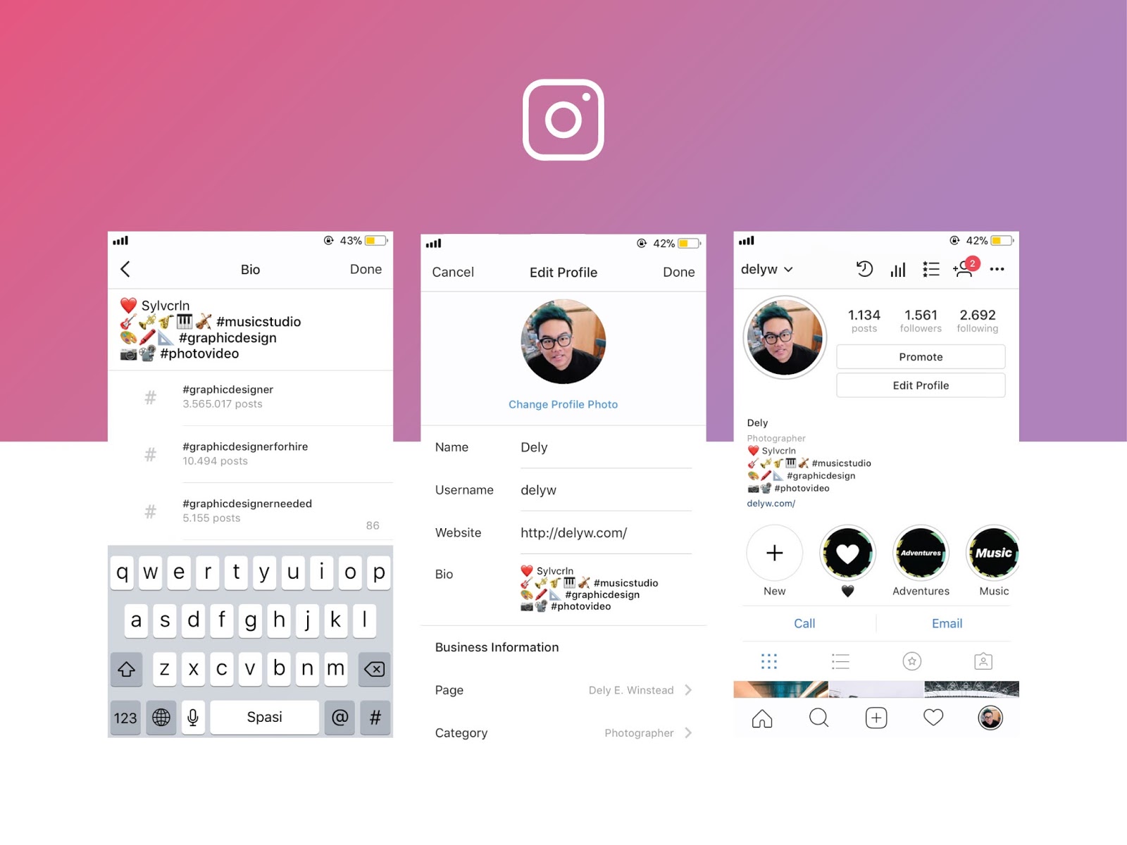 Instagram Now Allows Live Hashtags And Profile Links In Your Bio Dely Winstead - explore hashtag robloxislife instagram instagram web