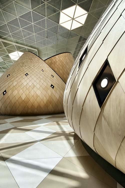 Futuristic Heydar Aliyev International Airport Terminal by Autoban