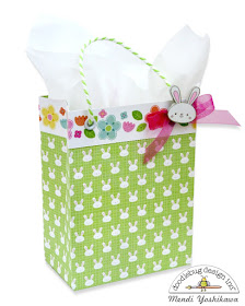 Doodlebug Design Easter Express Gift Bag featuring Collector Pins by Mendi Yoshikawa