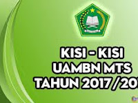 Kisi-Kisi UAMBN MTs Kurikulum 2013 Tahun Pelajaran 2018/2019