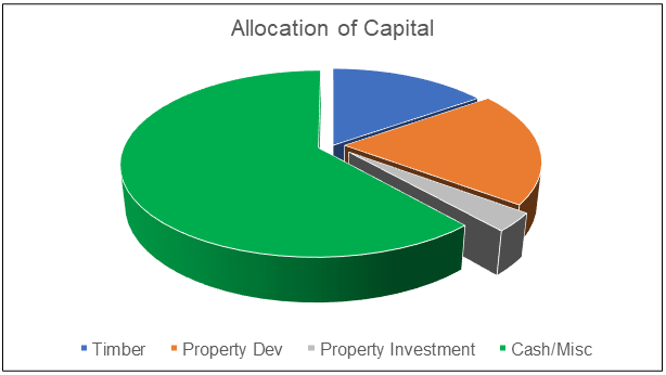 Chart 3: Eksons Capital allocation