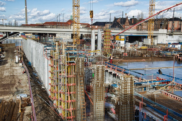 Baustelle HumboldtHafenEins, Alexanderufer / Kapelle-Ufer, 10117 Berlin, 09.07.2013