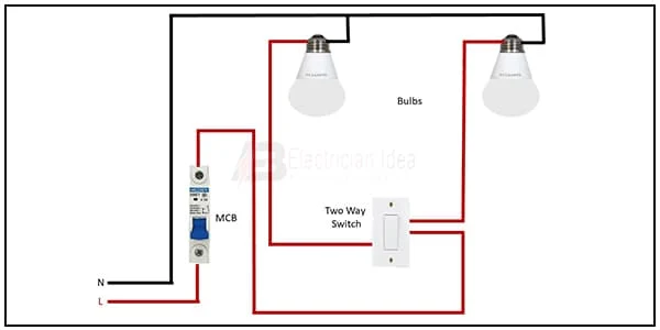 1 Switch 2 Bulb wiring