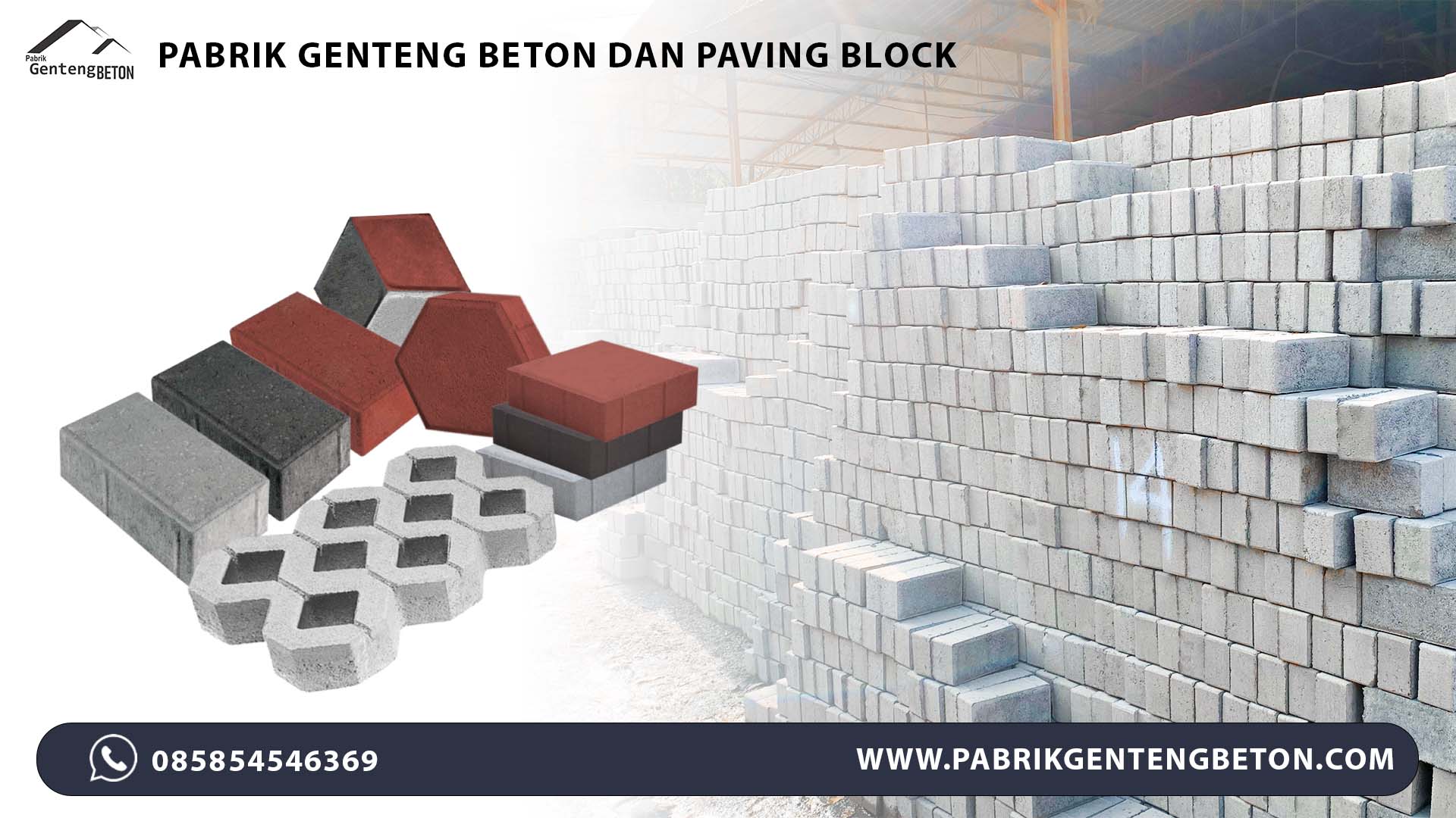 pabrik genteng beton dan paving block