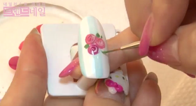 Marvel rose nail art, Marvel rose nail polish