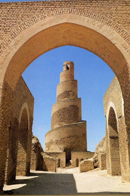 gran mezquita samarra de minaret of samarra mosque irak