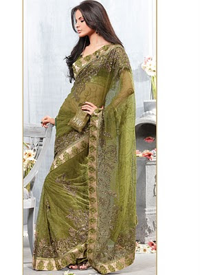 Beautiful Stylish Party Wear Sarees Designs For Girls