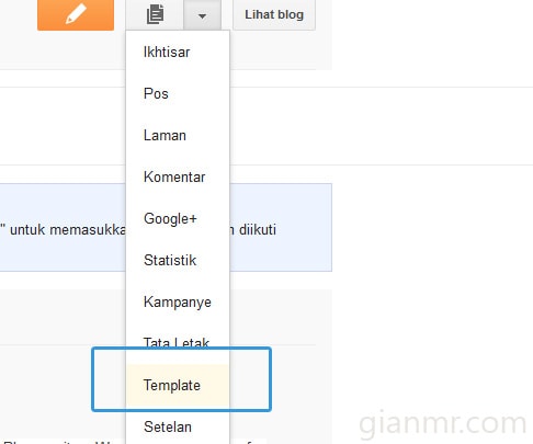 Cara pasang atau instalasi template blogger atau blogspot