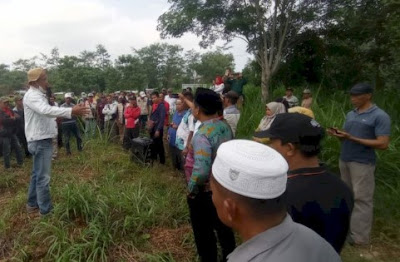 Tidak Ada Persetujuan, Puluhan Warga Way Huwi Protes Pembangunan SPBU