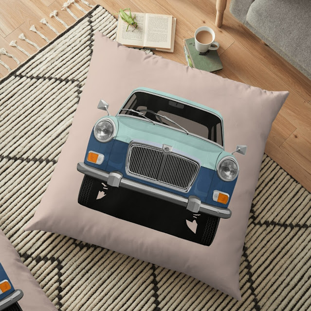 MG Magnette - duotone blue - pillow