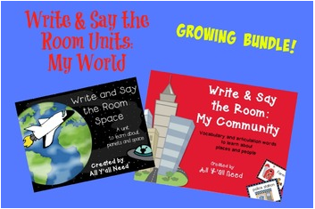  Write and Say the Room: My World by All Y'all Need