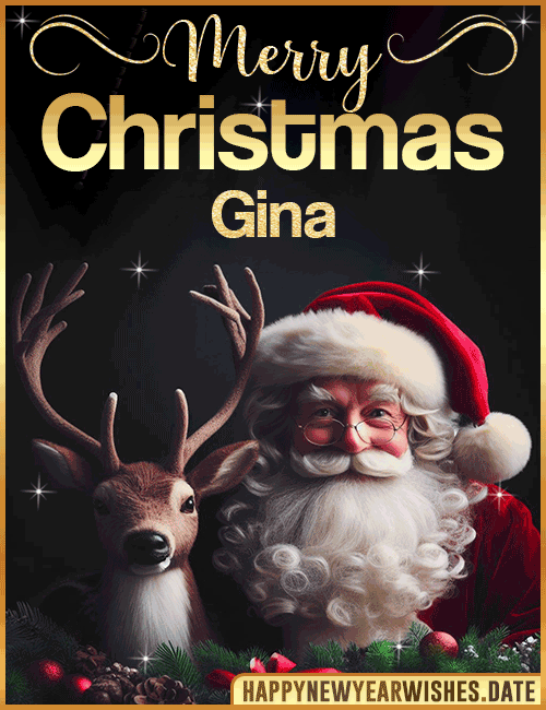 Merry Christmas gif Gina
