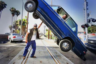 Will Smith - Hancock lifting a car