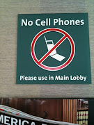 Waiting Room: No Cell Phones Sign