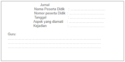 Format Jurnal Harian Guru SD, SMP, SMA Kurikulum 2013 