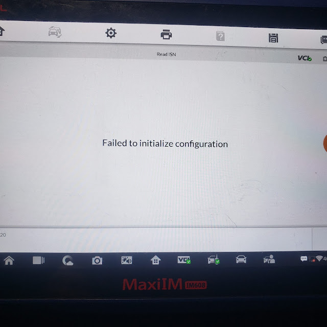Autel IM608 Failed to Read BMW CAS3++ ISTAP DME ISN 2