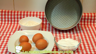 Receta bizcocho 3 ingredientes