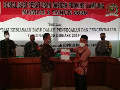 Ketua DPRD Lampung Beri Pemahaman Hadapi Pandemi Covid-19