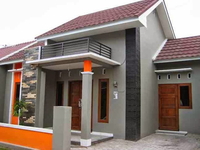 Desain rumah minimalis modern 1 lantai type 45