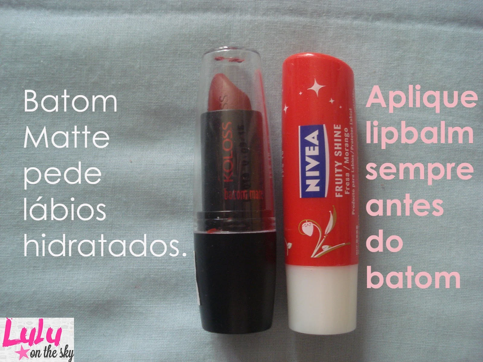 Kit  de maquiagem com produtos da Koloss: