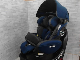 Aprica(アップリカ) チャイルドシート ISOFIX固定 フラディア グロウ ISOFIX セーフティー プラス プレミアム 0か月から4歳頃まで 回転式 ベッド型 R129適合 (カスケイドネイビー)　39800円