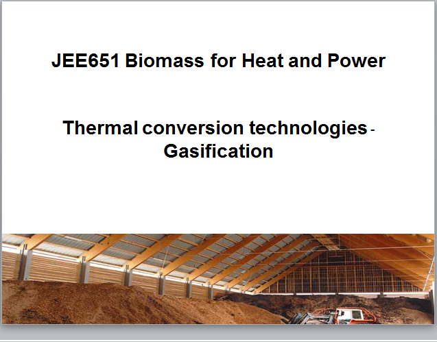  Biomass for Heat and Power