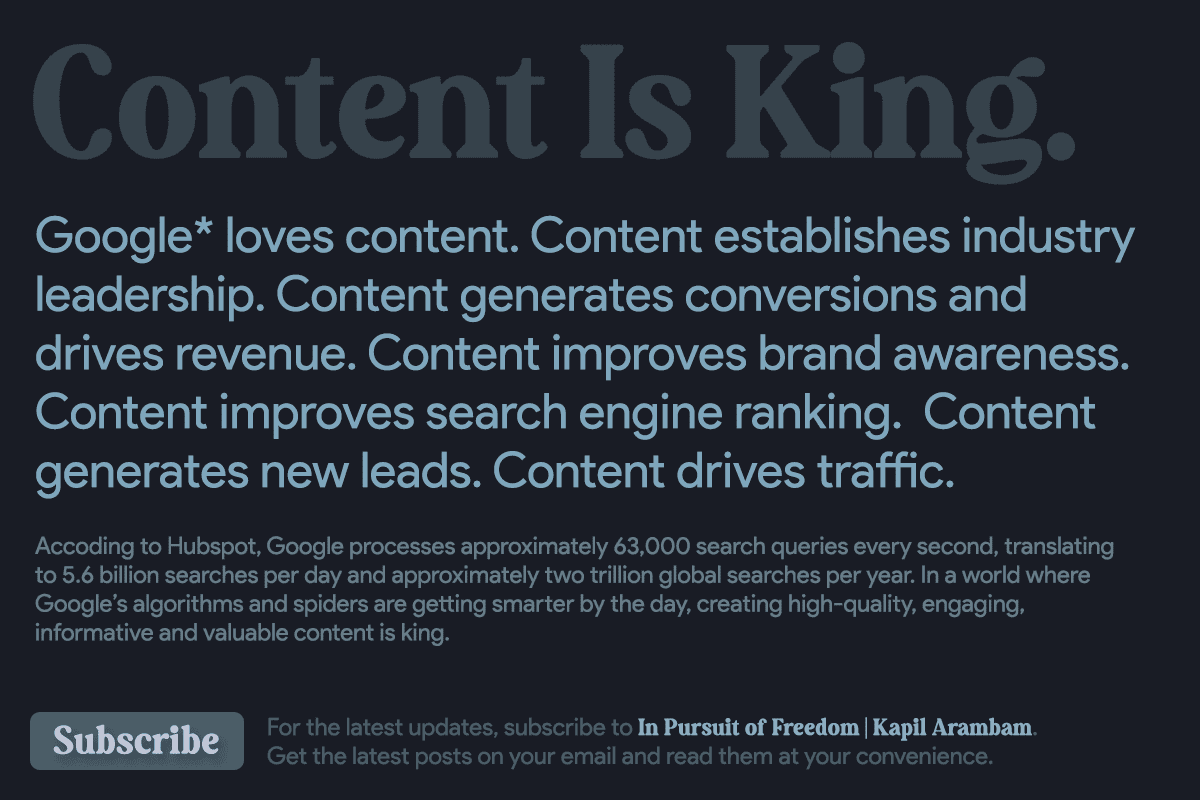 Content is King