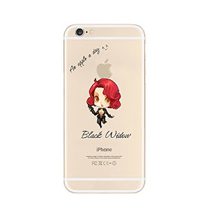 Ronney's Handyschutzschülle, Motiv Marvel Superhelden & Cartoon, transparent, TPU, weich, für Apple iPhone 5/5S/5SE ...