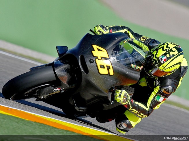  circuit at Valencia on the 2011 Ducati Desmosedici MotoGP GP11 bike.