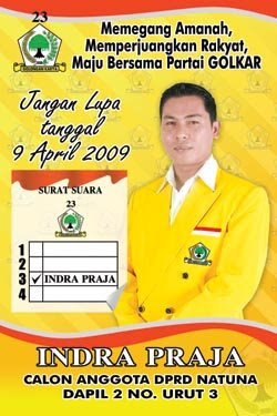 Coretan kemarin: Desain baliho kampanye caleg 2009