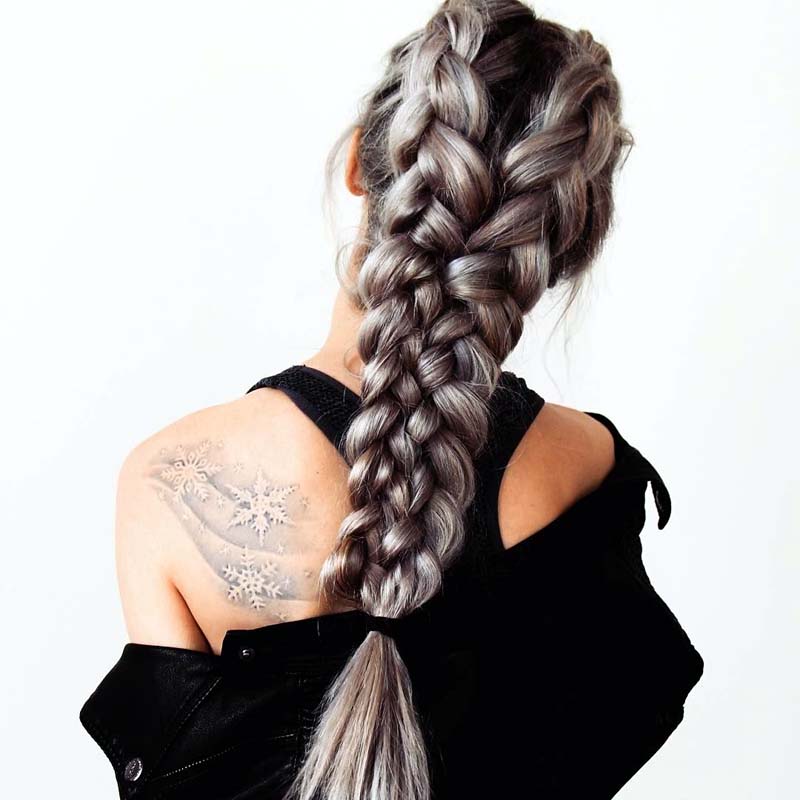 An Unusual but Eye-catching French Braid For Exclusive Hairstyle